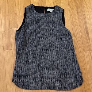 LOFT Monochrome Chevron Sleeveless Top